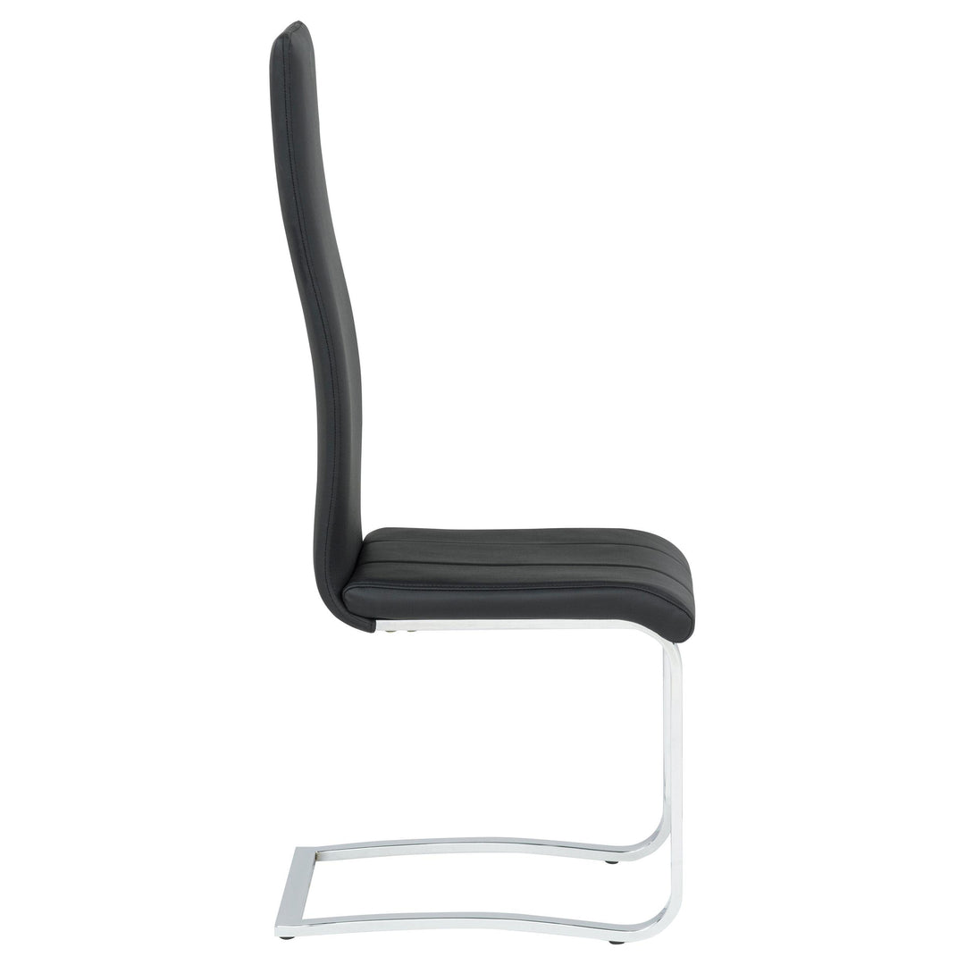 Montclair Upholstered Dining Side Chair Black (Set of 4)