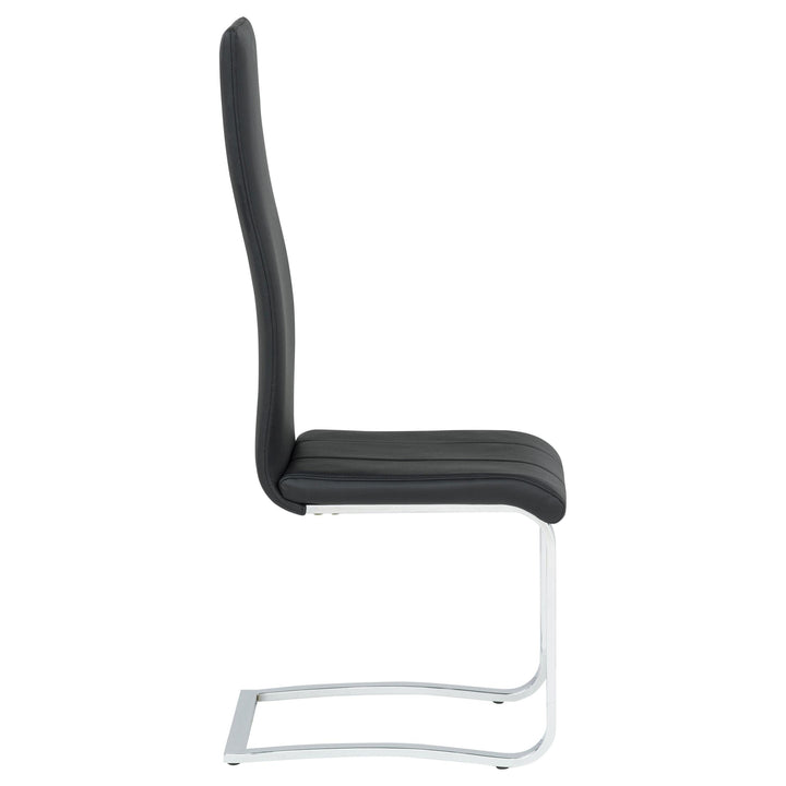 Montclair Upholstered Dining Side Chair Black (Set of 4)
