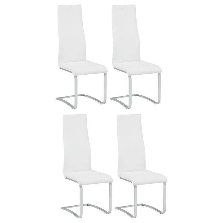 Montclair Upholstered Dining Side Chair White (Set of 4)