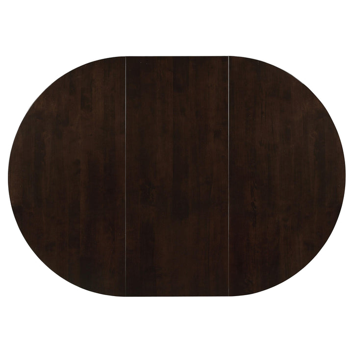Gabriel 5-piece Extension Leaf Dining Table Set Cappuccino