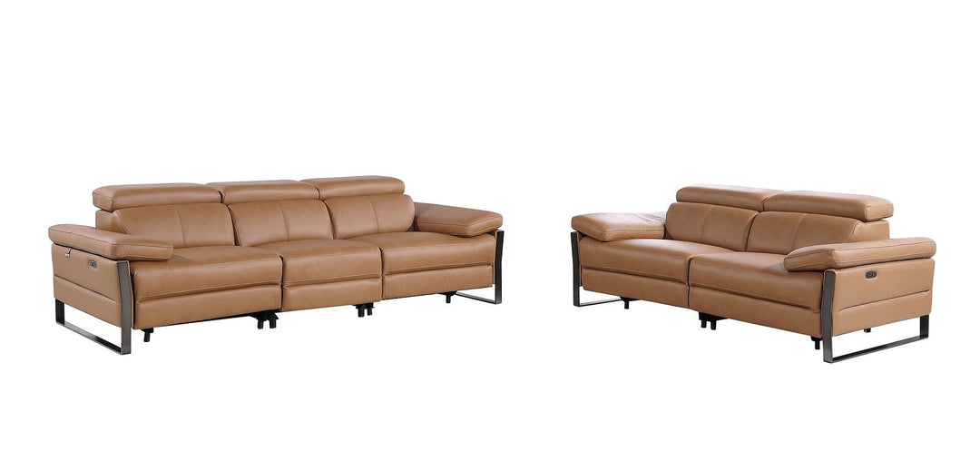 1246 - Modular Power Dual Reclining Sofa And Loveseat Set With Power Headrests