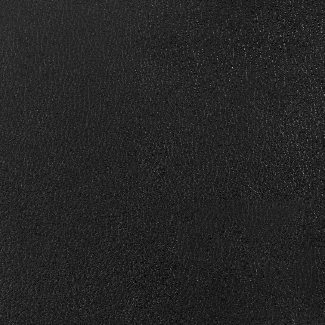 Lenny Tufted Adjustable Leatherette Bar Stool Black (Set of 2)