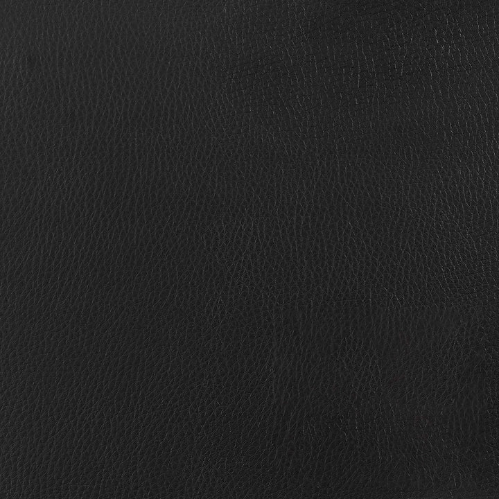 Lenny Tufted Adjustable Leatherette Bar Stool Black (Set of 2)