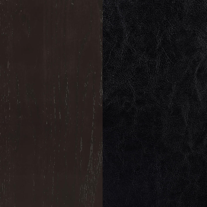 Lavon Wood Dining Side Chair Black and Espresso (Set of 2)