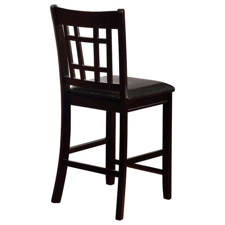 Lavon Wood Counter Height Dining Chair Black and Espresso (Set of 2)