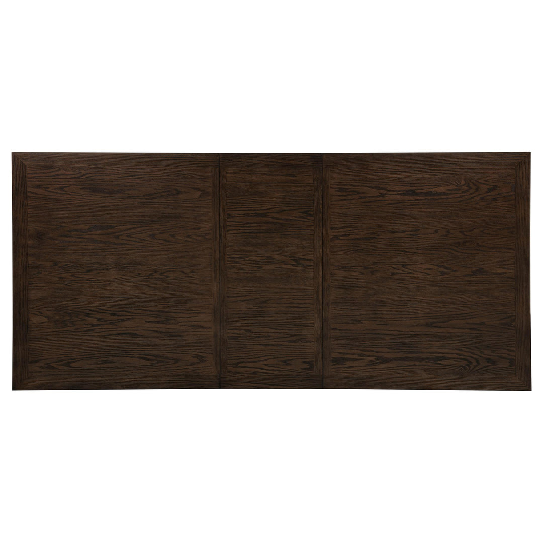 Ridgewell Rectangular Trestle Dining Table Dark Oak