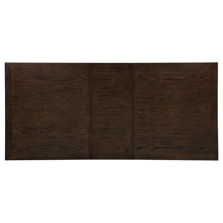 Ridgewell Rectangular Trestle Dining Table Dark Oak