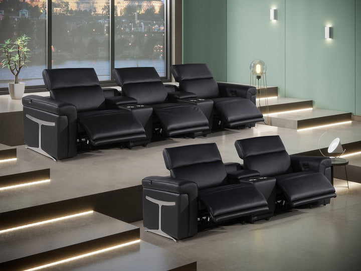 1126 - 8-Piece Modular Power Reclining Sofa &amp; Loveseat Set In With 5 Power Recliners &amp; Power Headrests