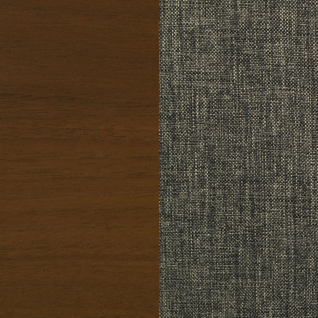 Malone Padded Wood Dining Arm Chair Dark Walnut (Set of 2)