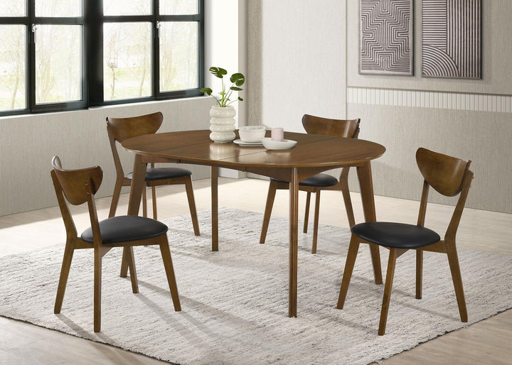 Jedda Wood Dining Side Chair Dark Walnut (Set of 2)