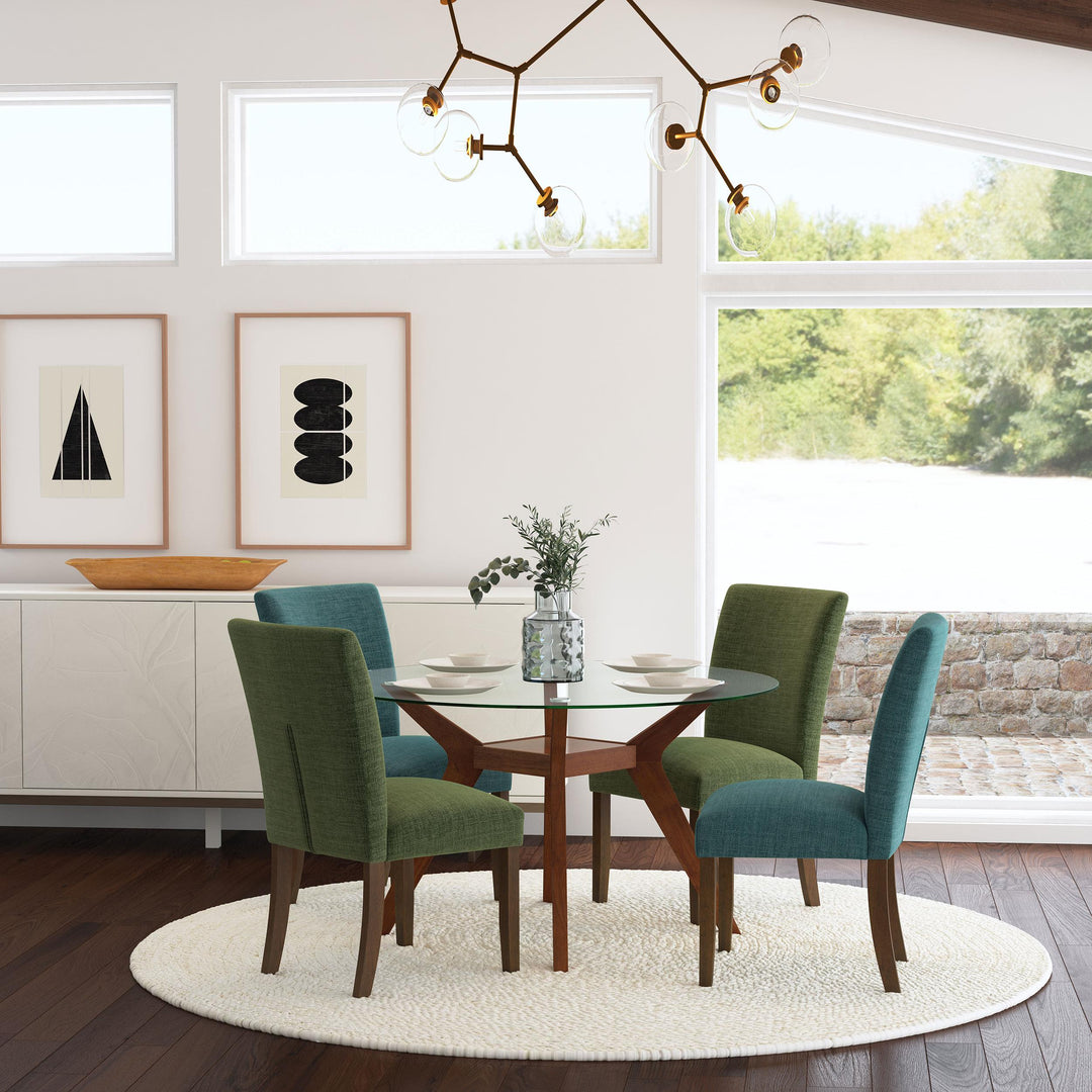 Paxton Upholstered Dining Side Chair Green (Set of 2)