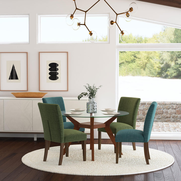 Paxton Upholstered Dining Side Chair Green (Set of 2)