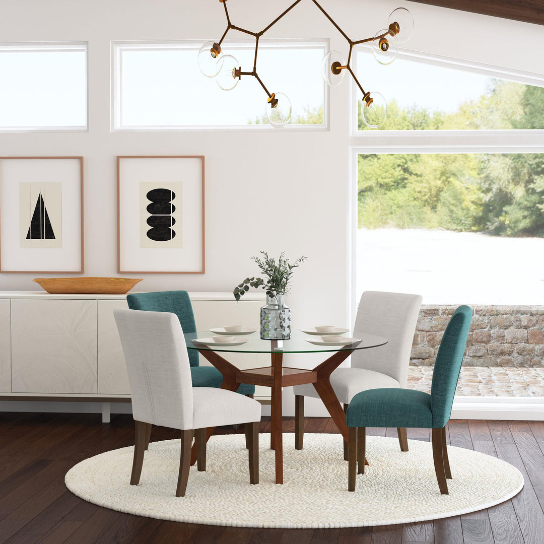 Paxton Upholstered Dining Side Chair Beige (Set of 2)