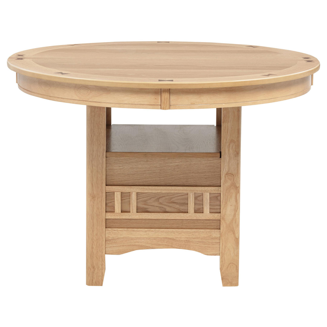 Lavon Oval 60-inch Wood Extension Leaf Dining Table Light Oak