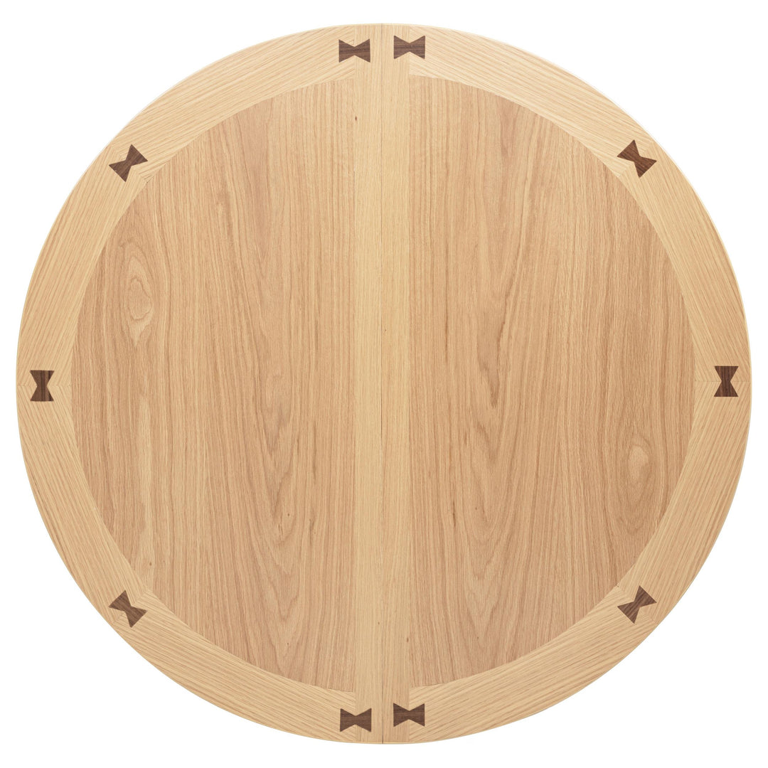 Lavon Oval 60-inch Wood Extension Leaf Dining Table Light Oak