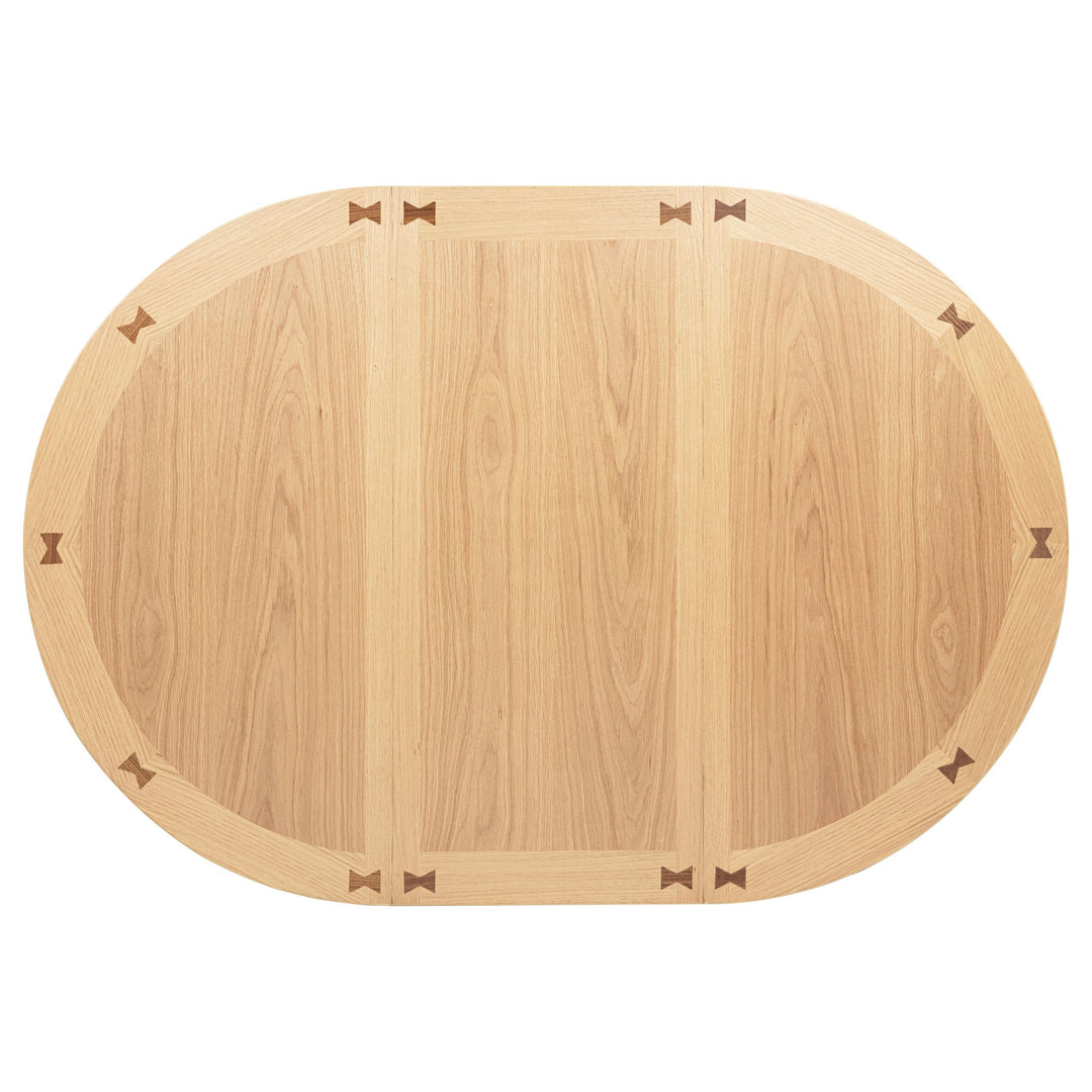 Lavon Oval 60-inch Counter Height Extension Dining Table Light Oak