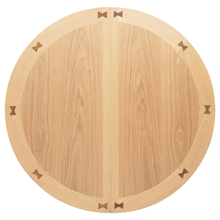 Lavon Oval 60-inch Counter Height Extension Dining Table Light Oak