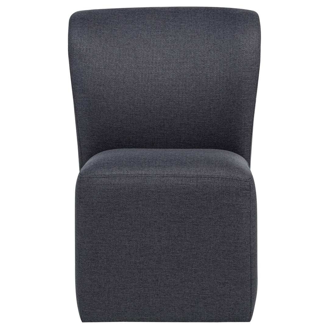 Jaelynn Upholstered Parsons Dining Side Chair Charcoal (Set of 2)