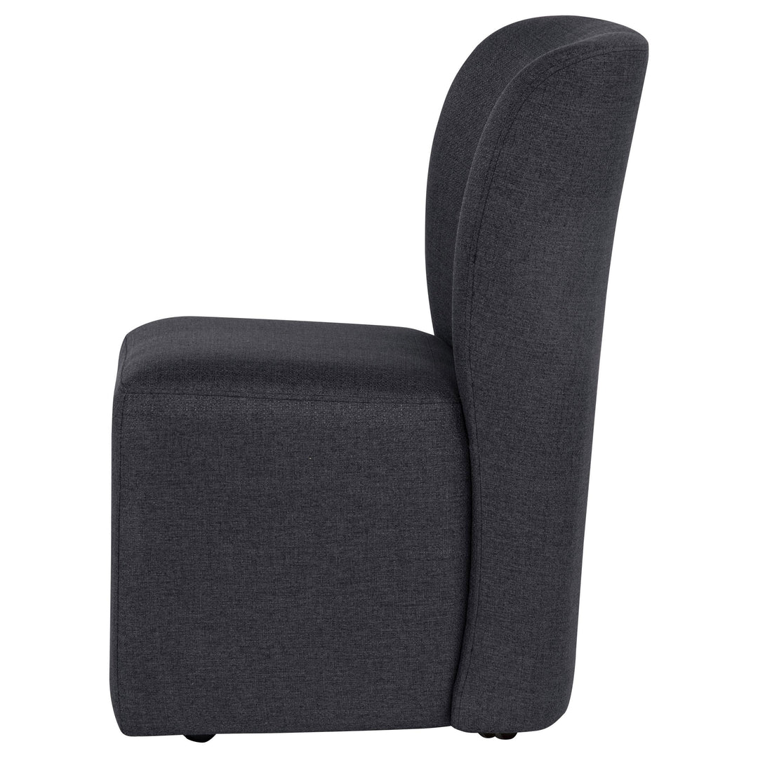 Jaelynn Upholstered Parsons Dining Side Chair Charcoal (Set of 2)