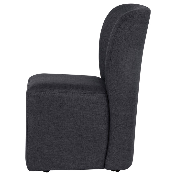Jaelynn Upholstered Parsons Dining Side Chair Charcoal (Set of 2)