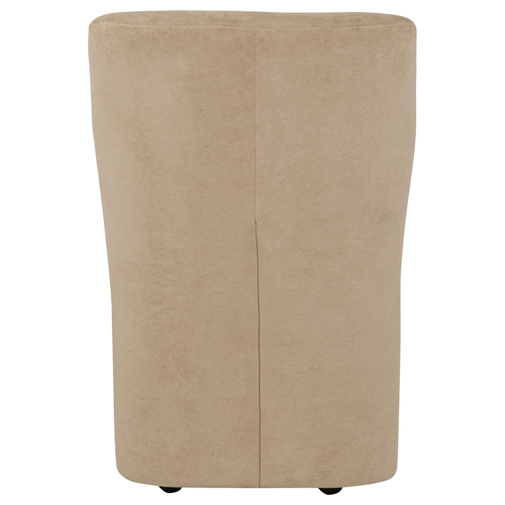 Jaelynn Upholstered Parsons Dining Side Chair Tan (Set of 2)