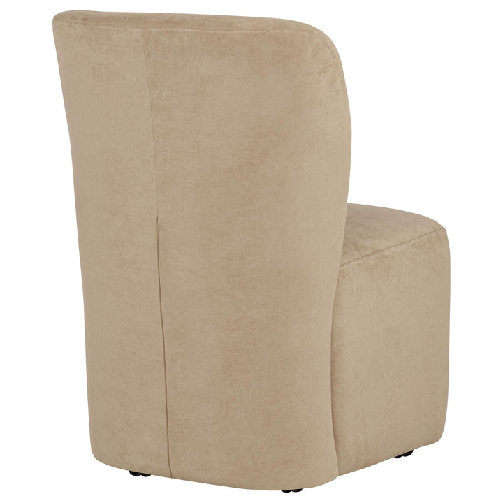 Jaelynn Upholstered Parsons Dining Side Chair Tan (Set of 2)