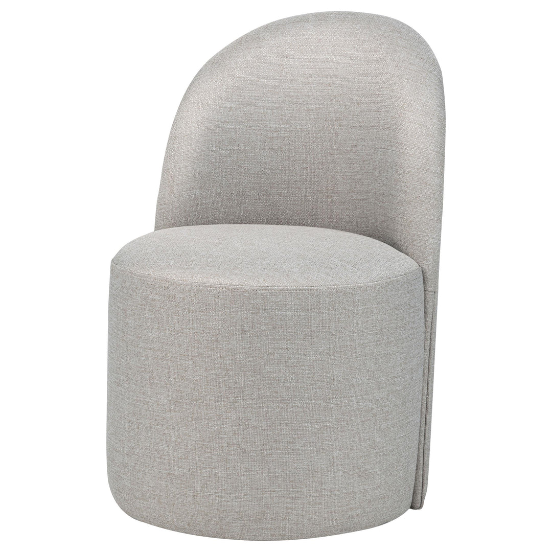 Aubrey Upholstered Barrel Dining Side Chair Beige (Set of 2)