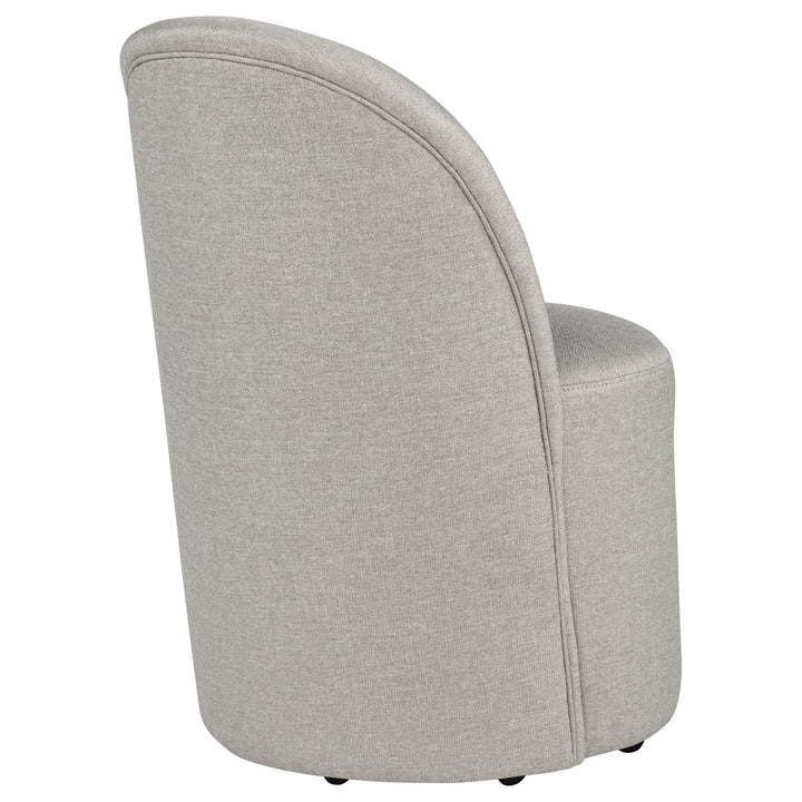 Aubrey Upholstered Barrel Dining Side Chair Beige (Set of 2)