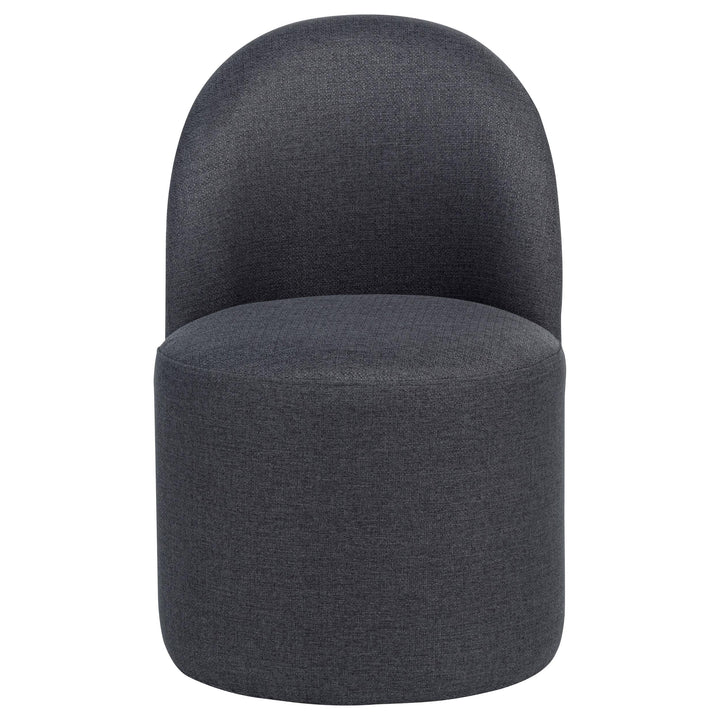 Aubrey Upholstered Barrel Dining Side Chair Charcoal (Set of 2)
