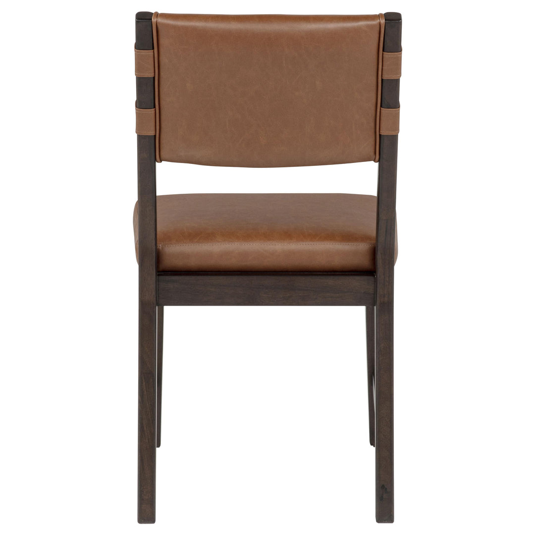 Tegan Faux Leather Upholstered Dining Side Chair Cognac (Set of 2)