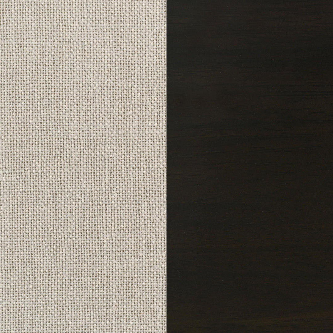 Alana Upholstered Dining Side Chair Beige Smokey Black (Set of 2)