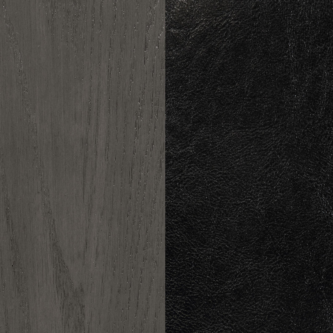 Lavon Wood Dining Side Chair Black and  Medium Grey (Set of 2)