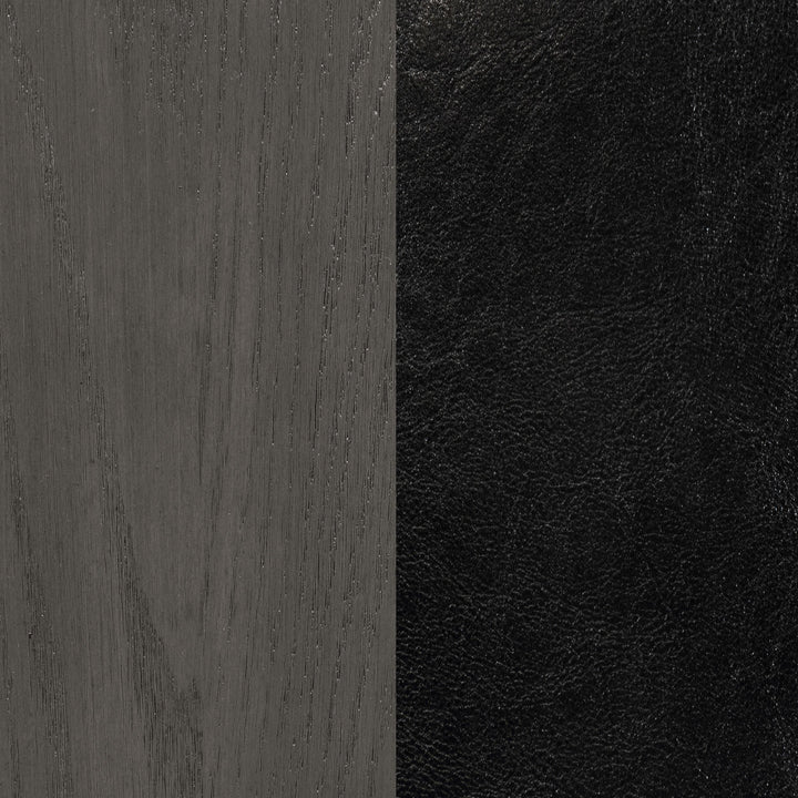 Lavon Wood Dining Side Chair Black and  Medium Grey (Set of 2)