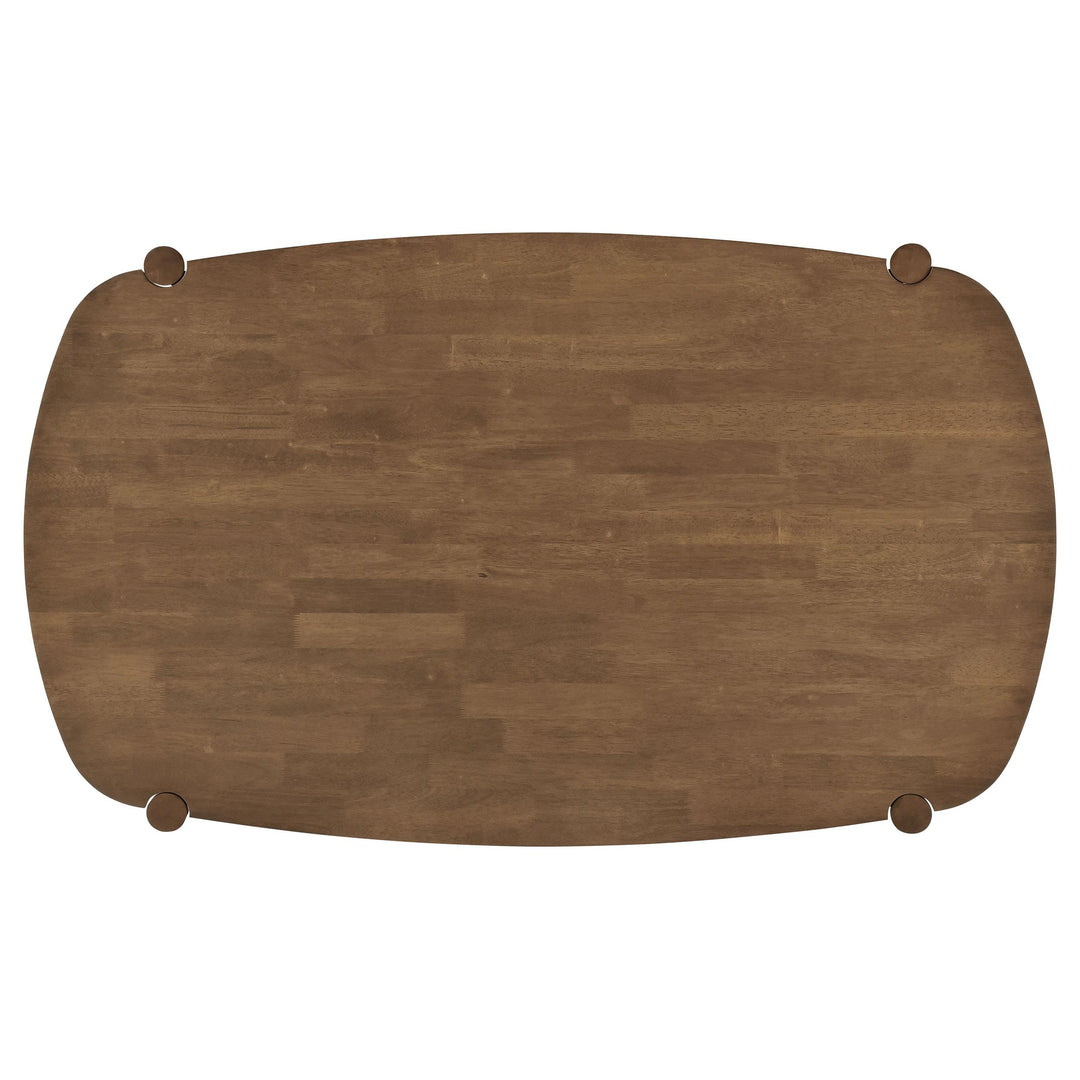 Dortch Oval 63-inch Solid Wood Dining Table Walnut
