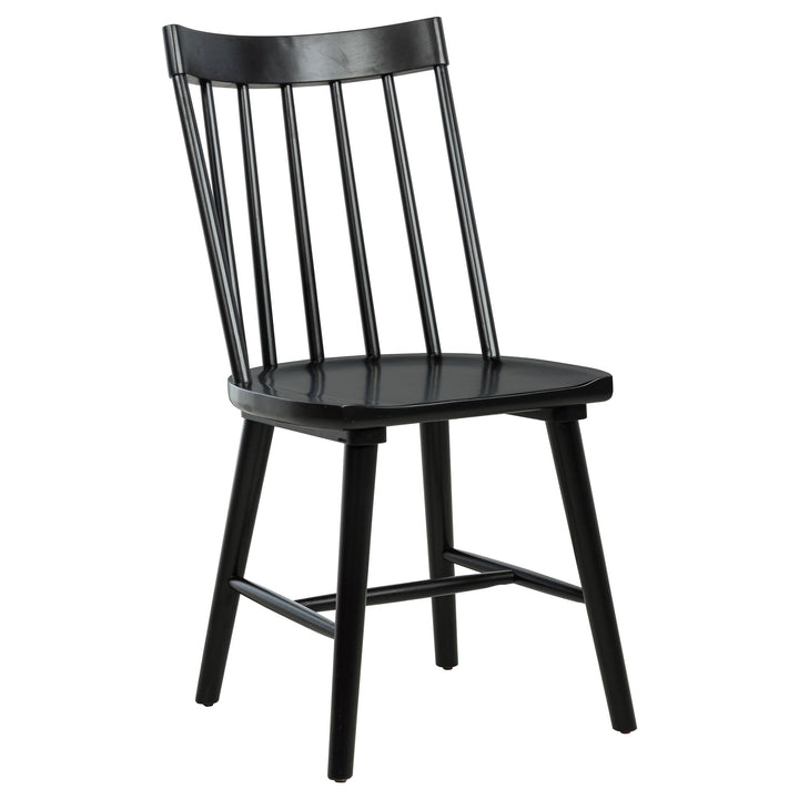 Middleton 6-piece Extension Leaf Dining Set Brown and Black