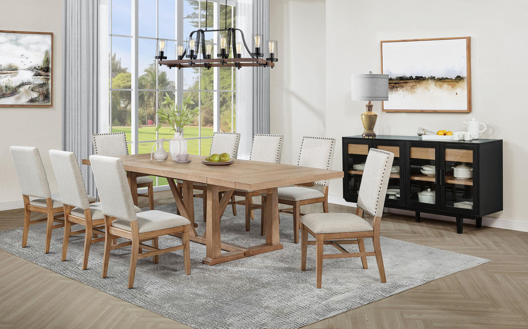 Middleton Upholstered Dining Side Chair Beige (Set of 2)