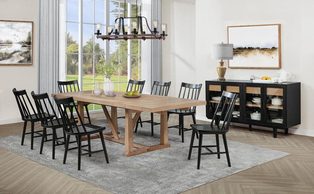 Middleton Solid Wood Dining Side Chair Black (Set of 2)