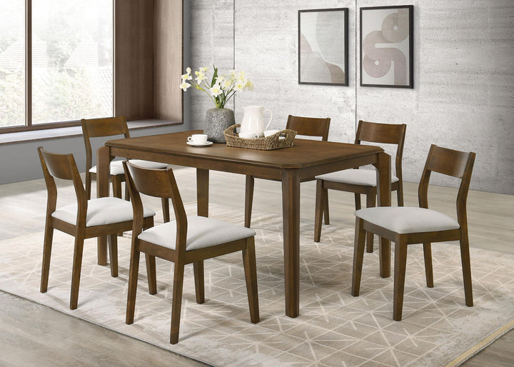 Almonte 59-inch Rectangular Wood Dining Table Dark Brown
