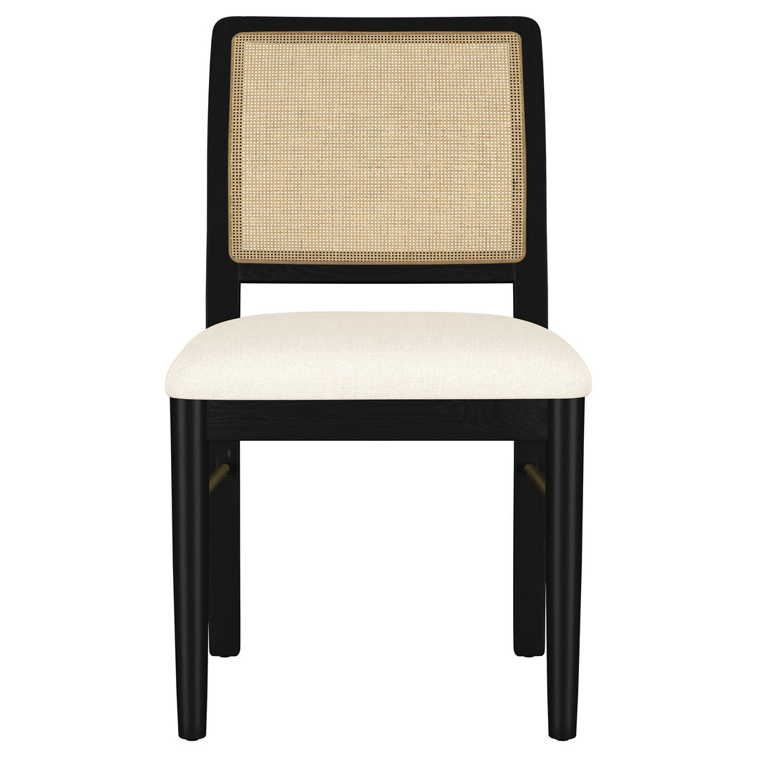 Arini 5-piece Round Dining Table Set Sand Wash and Black