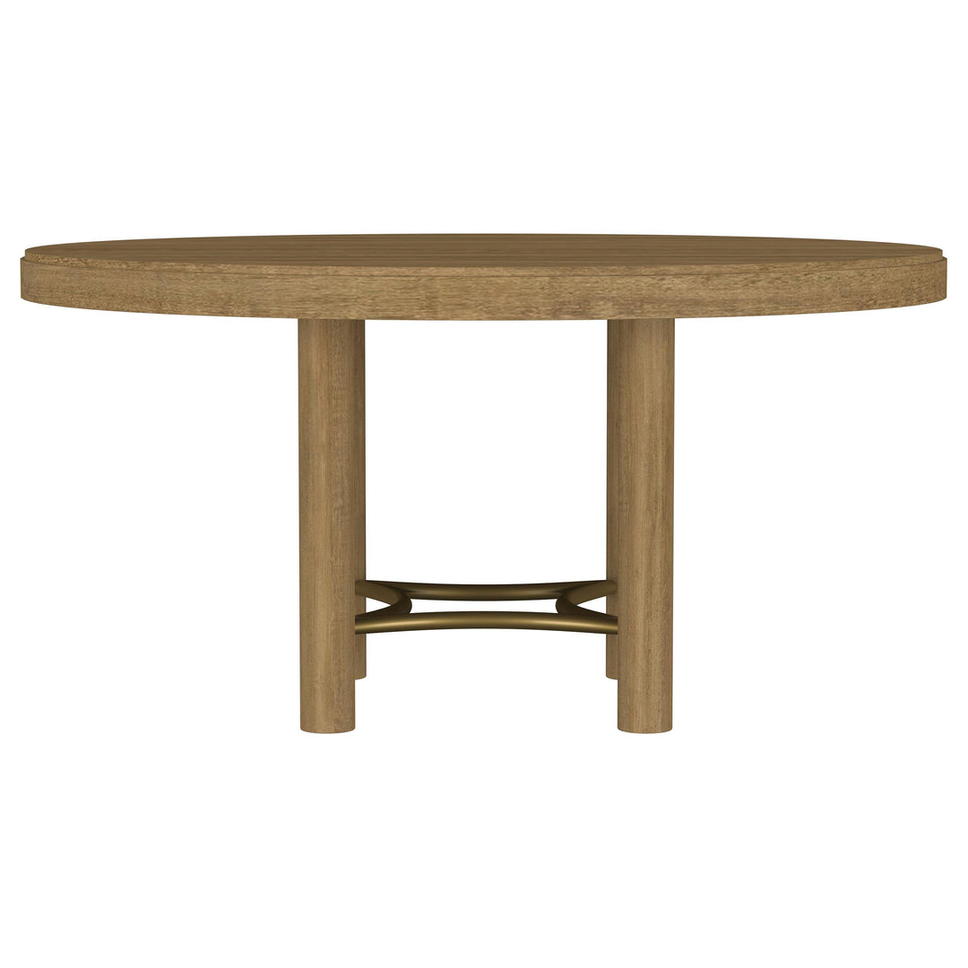 Arini 7-piece Round Dining Table Set Sand Wash and Black