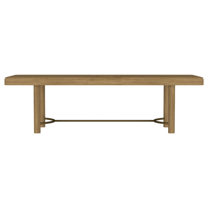 Arini 7-piece Extension Leaf Dining Table Set Sand Wash and Black