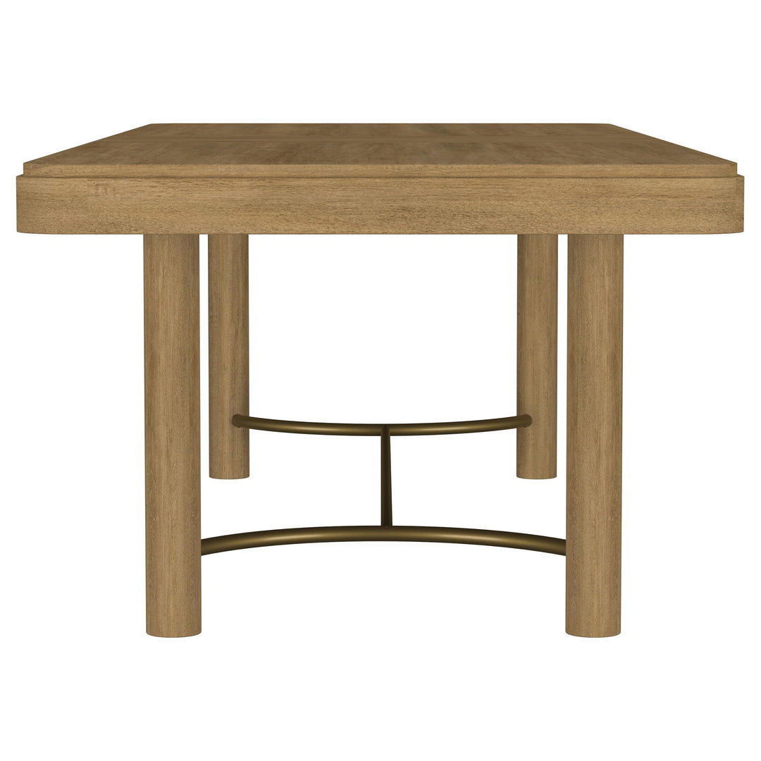 Arini 7-piece Extension Leaf Dining Table Set Sand Wash and Black