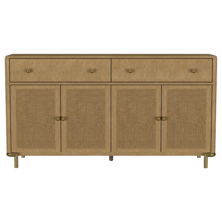 Arini 2-drawer Cane Door Dining Sideboard Server Sand Wash