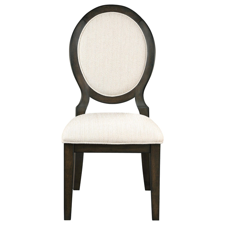 Twyla 7-piece Round Wood Dining Room Table Set Dark Cocoa