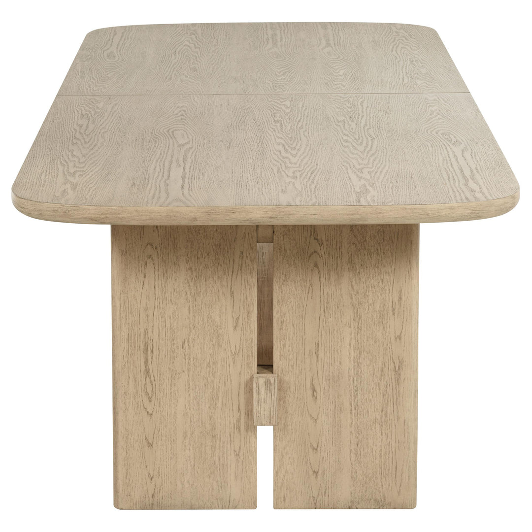 Kailani 110-inch Rectangular Wood Dining Table Beige Oak