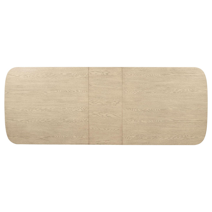 Kailani 110-inch Rectangular Wood Dining Table Beige Oak