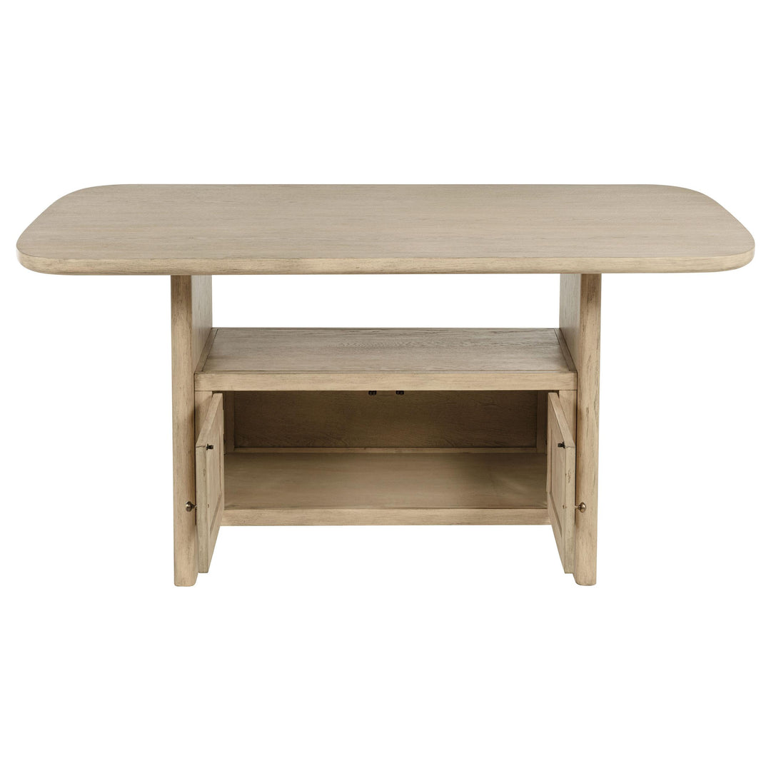 Kailani 7-piece Wood Counter Height Dining Set Beige Oak