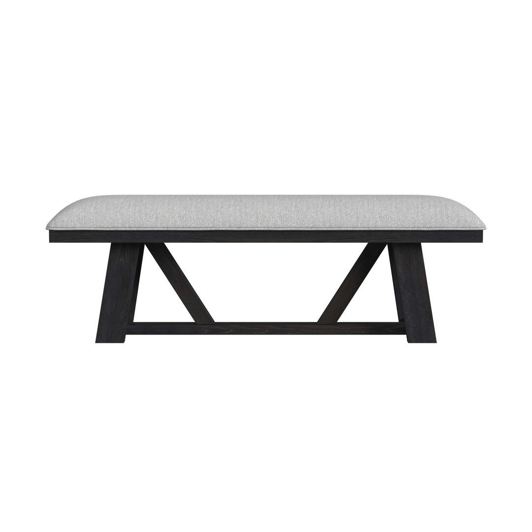 Transcend - Dining Bench - Charcoal / Light Gray