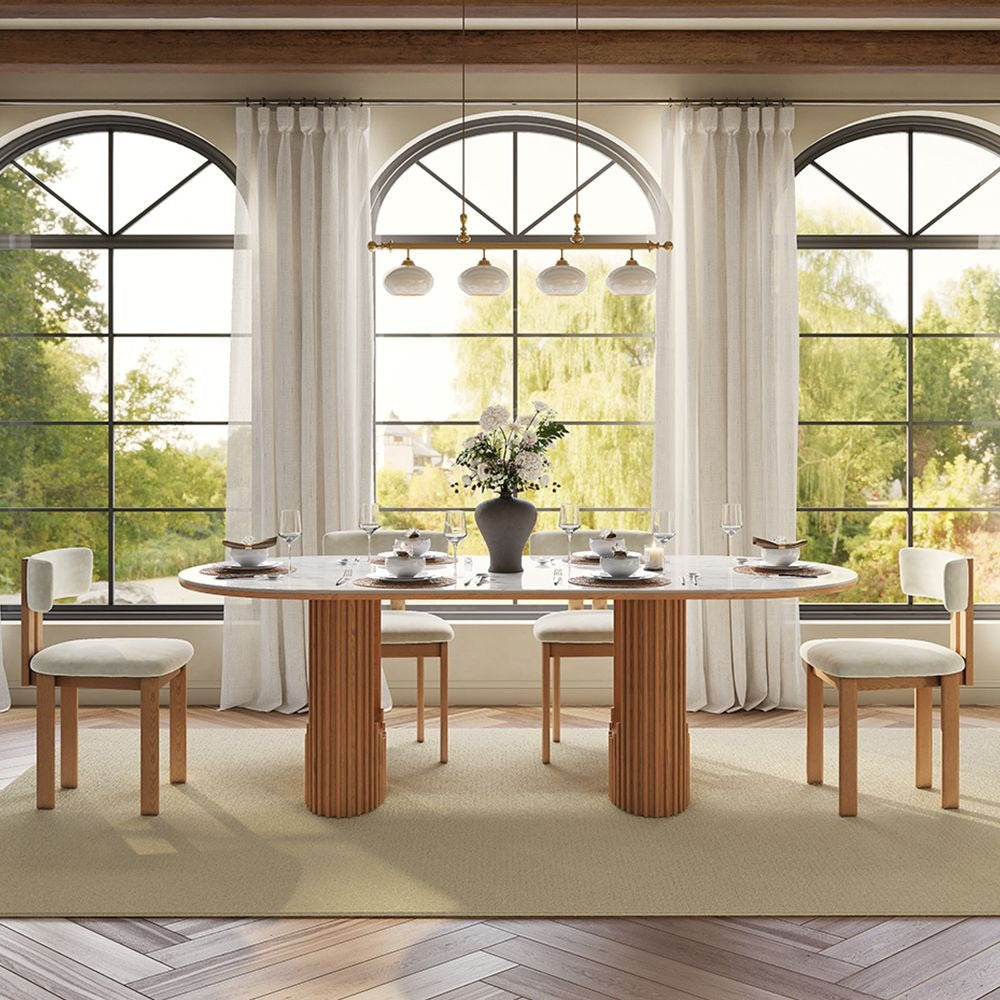 Silvo 79" Table (Glossy White)