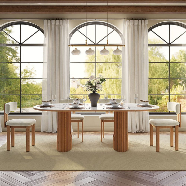 Silvo 79" Table (Glossy White)